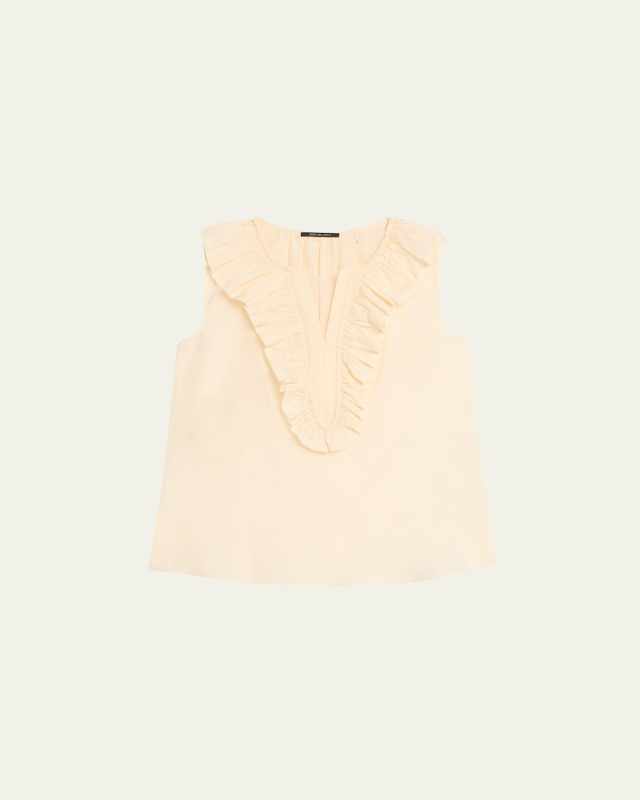 Florence Sleeveless Ruffle Blous